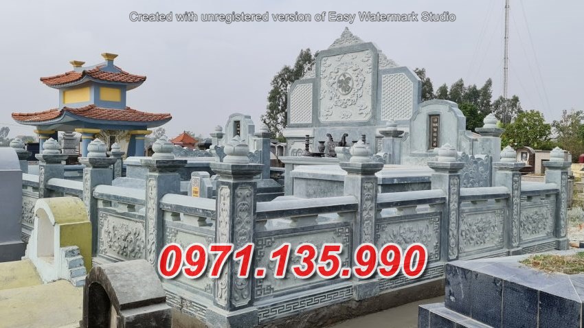 Mẫu nhà mồ đá để tro cốt đẹp bán tại an giang - lăng mộ đá dòng họ